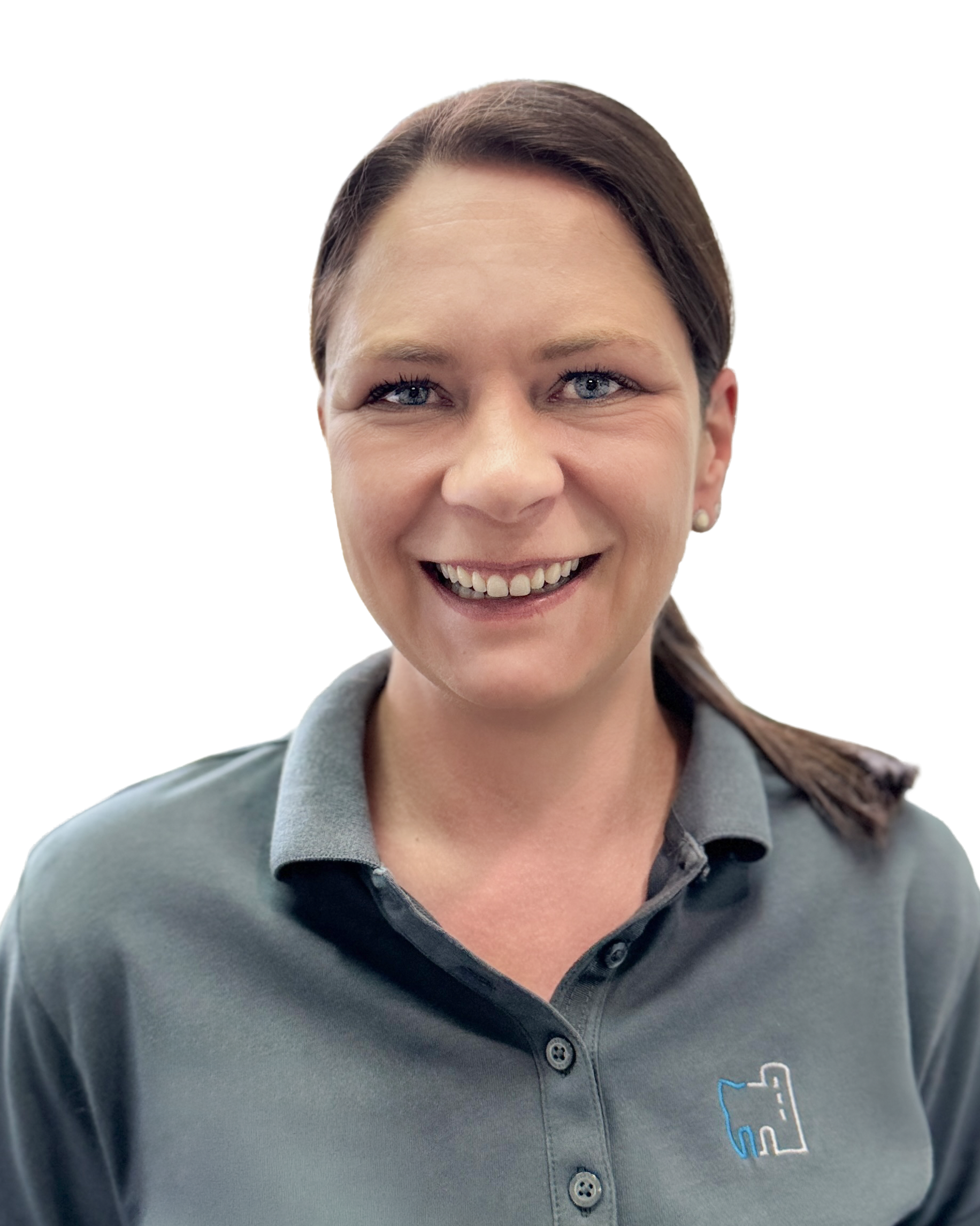 Portrait einer freundlichen Mitarbeiterin des Praxisteams